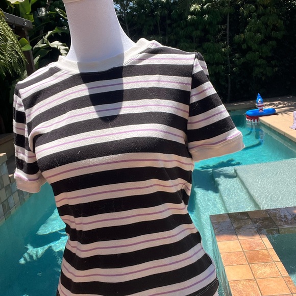 Super soft super cozy Anthropologie striped T-shirt - Picture 3 of 3